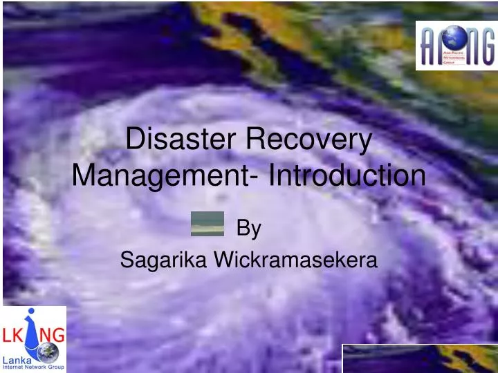 disaster recovery management introduction