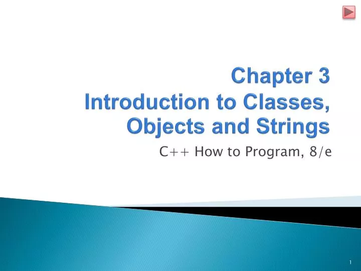 chapter 3 introduction to classes objects and strings