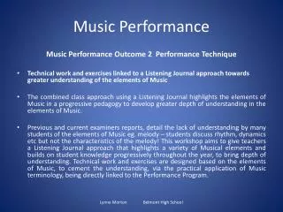 Music Performance