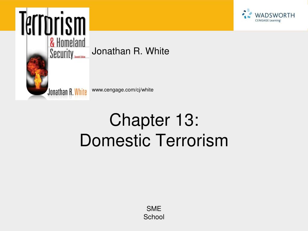 Ppt Chapter 13 Domestic Terrorism Powerpoint Presentation Free