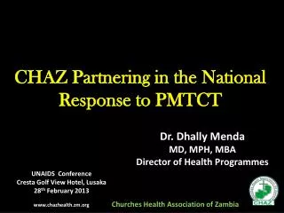 CHAZ Partnering in the National Response to PMTCT