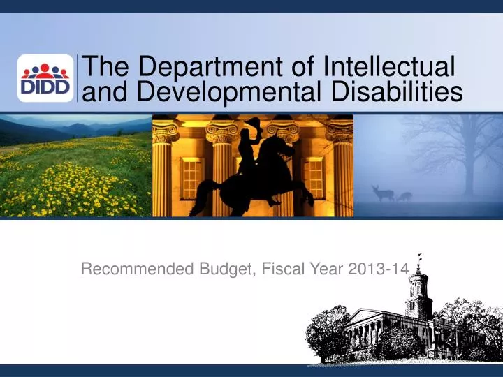 the department of intellectual and developmental disabilities
