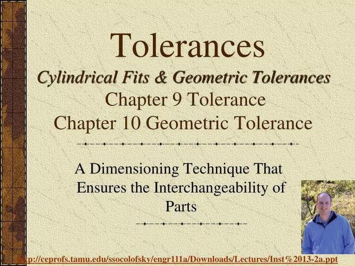 tolerances cylindrical fits geometric tolerances chapter 9 tolerance chapter 10 geometric tolerance