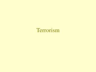 Terrorism