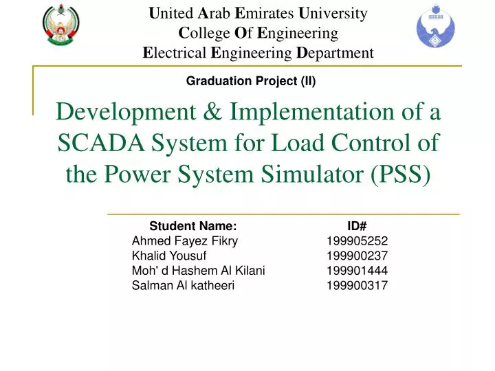 development implementation of a scada system for load control of the power system simulator pss