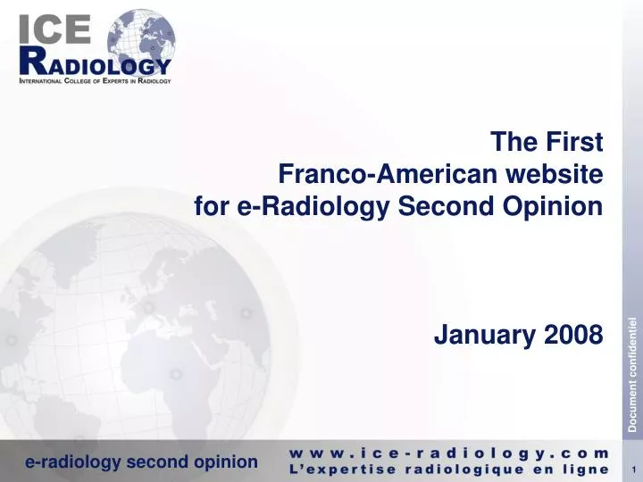 the first franco american website for e radiology second opinion january 2008