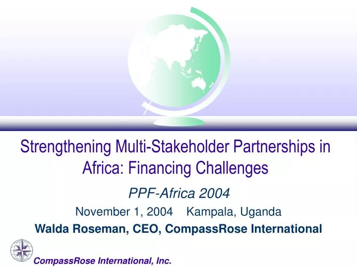 strengthening multi stakeholder partnerships in africa financing challenges