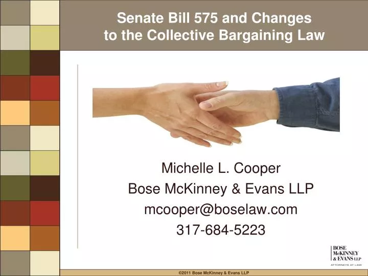 senate bill 575 and changes to the collective bargaining law
