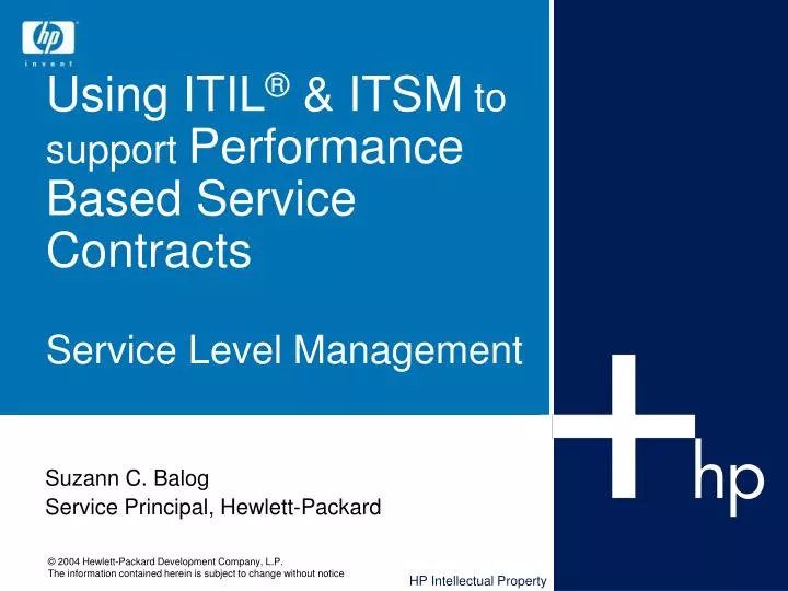using itil itsm to support performance based service contracts service level management