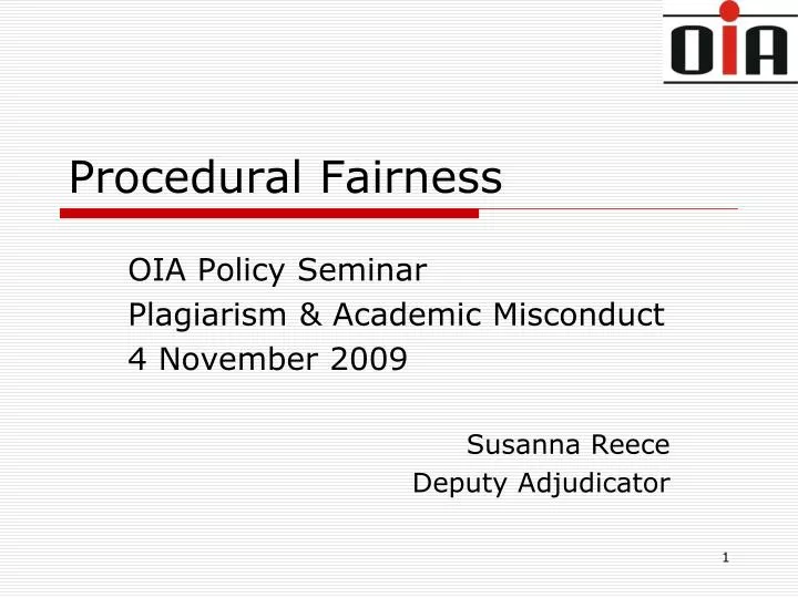 procedural fairness