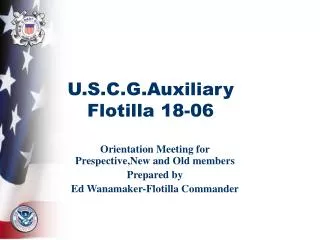 U.S.C.G.Auxiliary Flotilla 18-06