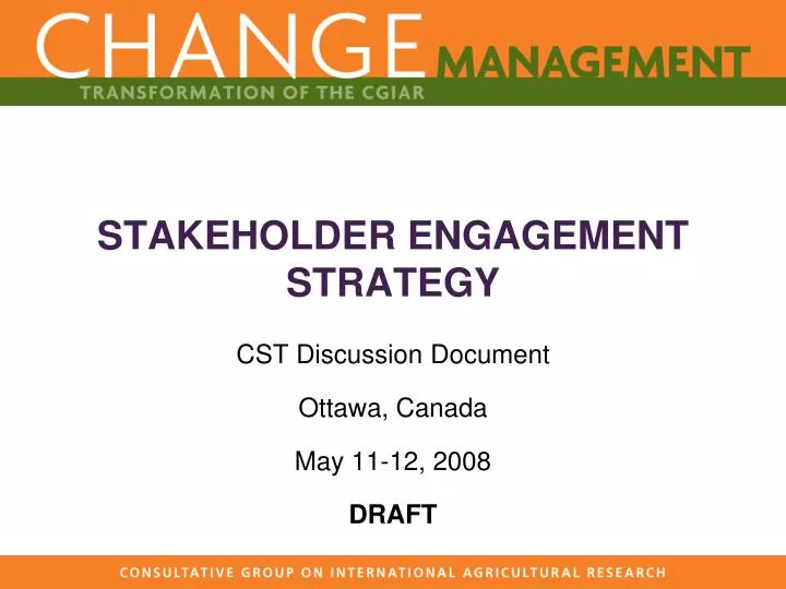 stakeholder engagement strategy