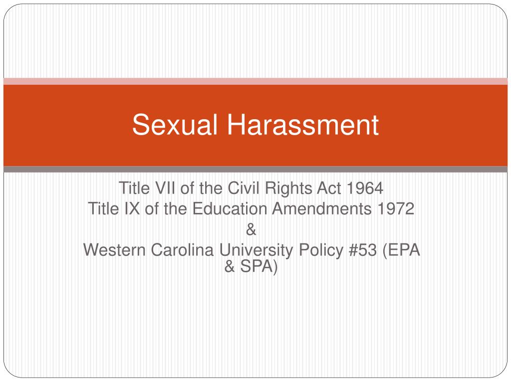 PPT - Sexual Harassment PowerPoint Presentation, free download - ID:1413357