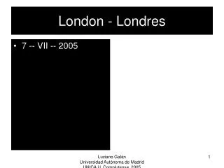 London - Londres
