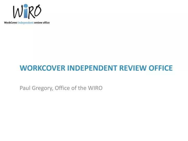 workcover independent review office