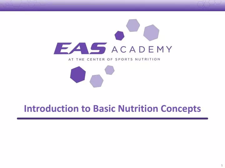 introduction to basic nutrition concepts