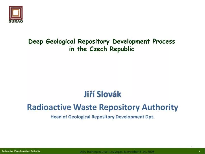 deep geological repository development process in the czech republic