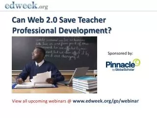 Can Web 2.0 Save Teacher Professional Development?