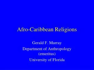 Afro-Caribbean Religions