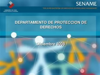 departamento de proteccion de derechos diciembre 2008