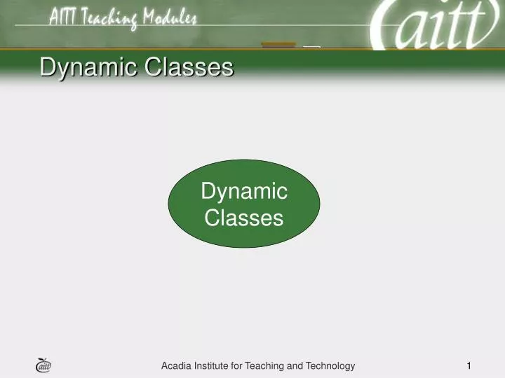 dynamic classes
