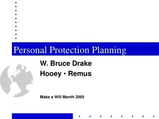 Personal Protection Planning