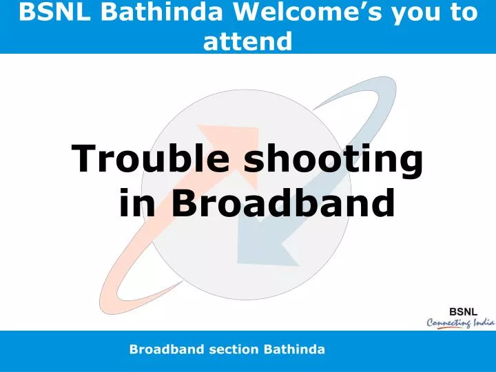 bsnl bathinda welcome s you to attend