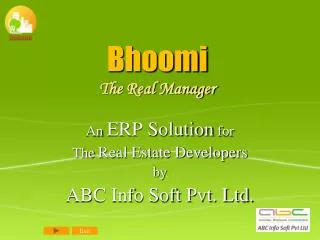 Bhoomi The Real Manager