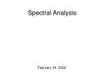 Spectral Analysis - slide 1