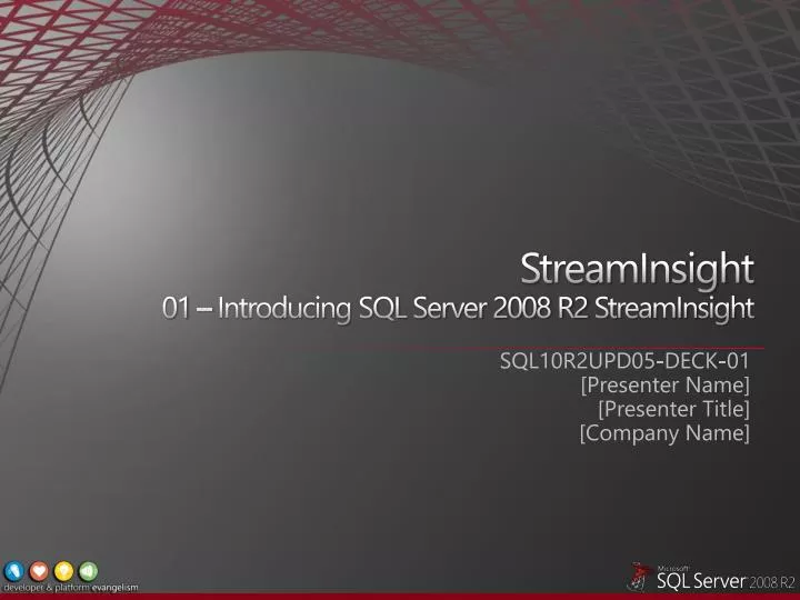 streaminsight 01 introducing sql server 2008 r2 streaminsight