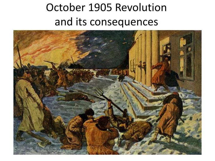 october 1905 revolution and its consequences