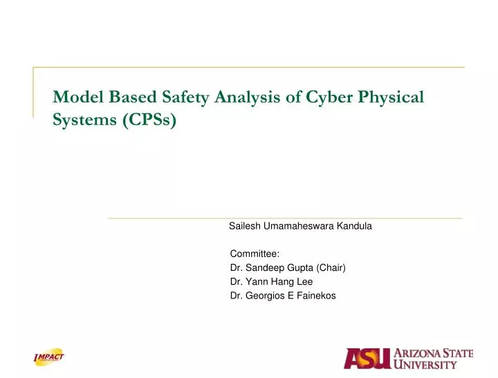 model based safety analysis of cyber physical systems cpss