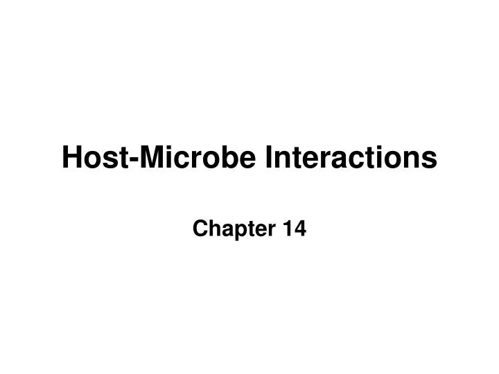host microbe interactions