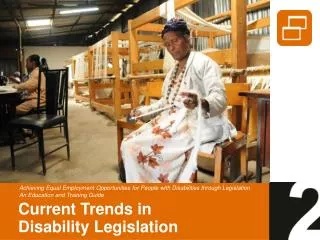 Current Trends in Disability Legislation