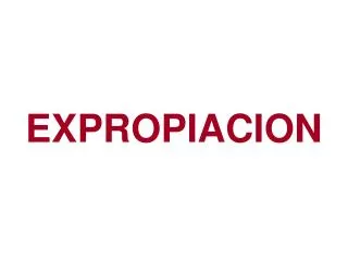 expropiacion