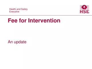 Fee for Intervention