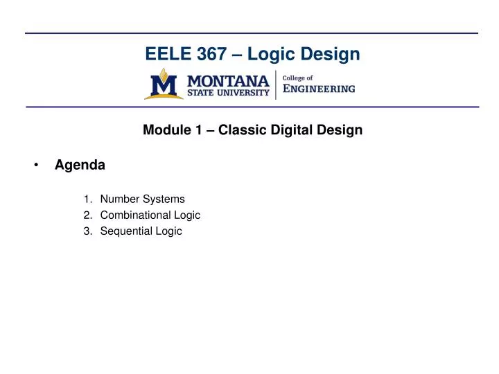 eele 367 logic design