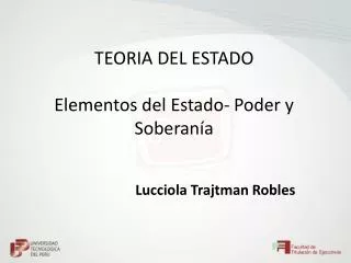 teoria del estado elementos del estado poder y soberan a