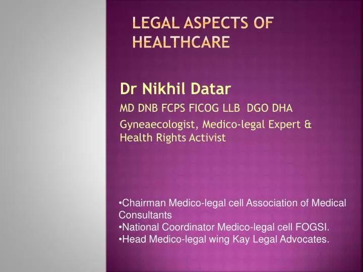 legal aspects of healthcare
