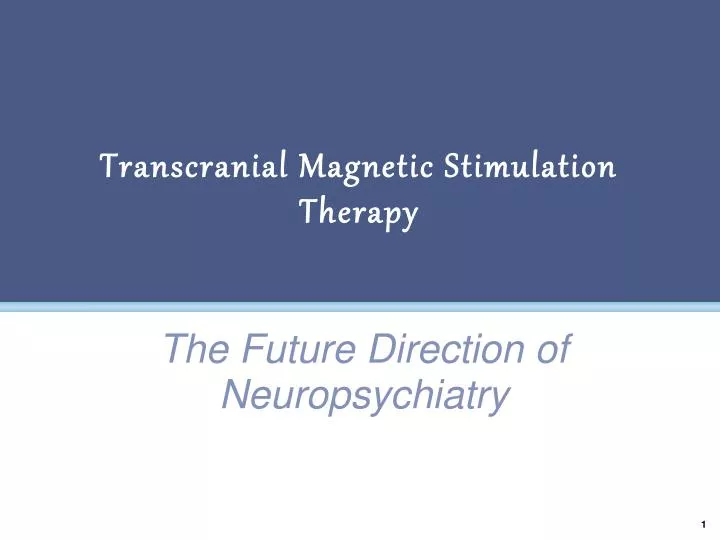transcranial magnetic stimulation therapy