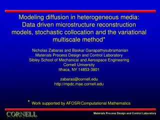Modeling diffusion in heterogeneous media: Data driven microstructure reconstruction models, stochastic collocation and