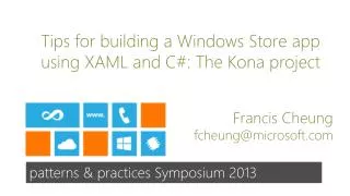 Tips for building a Windows Store app using XAML and C#: The Kona project