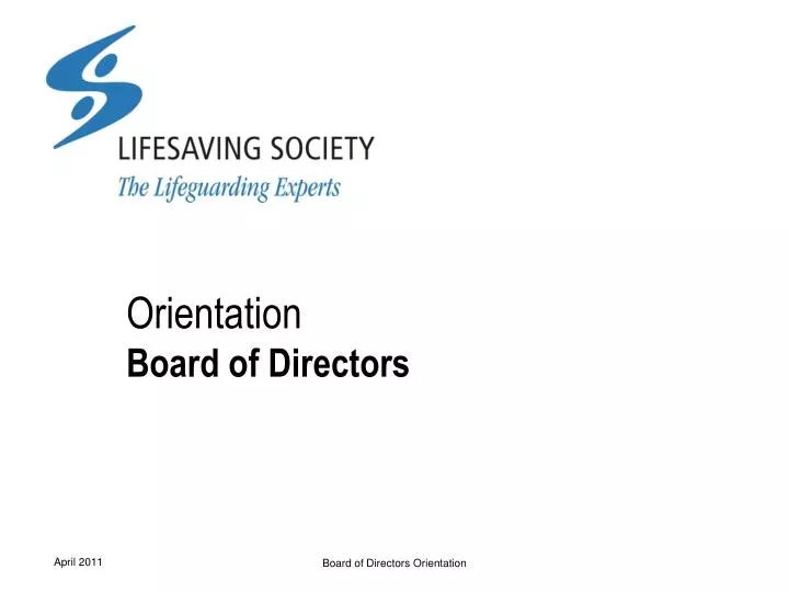 orientation board of directors