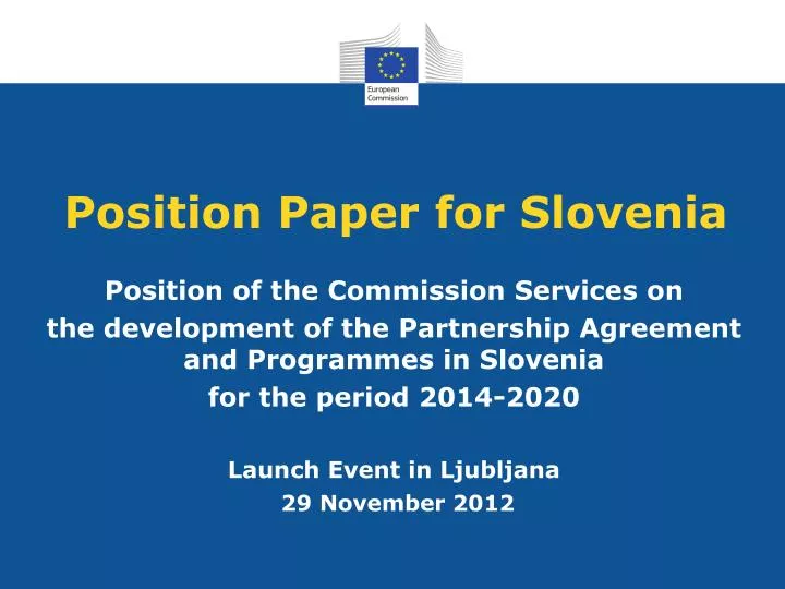 position paper for slovenia