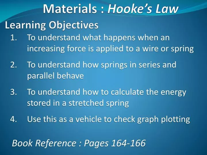 materials hooke s law