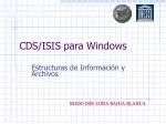 CDS/ISIS para Windows - slide 1