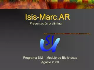 isis marc ar