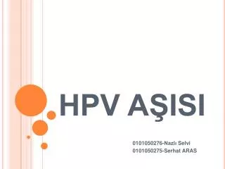 HPV AŞISI