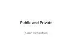 Public and Private - slide 1