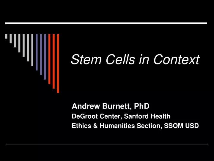 stem cells in context